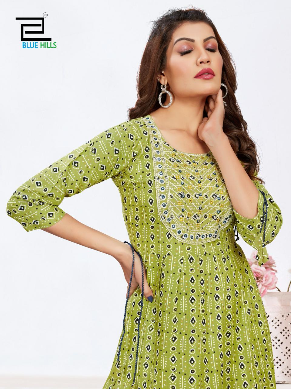 Sarfaraz Vol 15 By Blue Hills Long Printed Kurtis Wholesale Market In Surat With Price